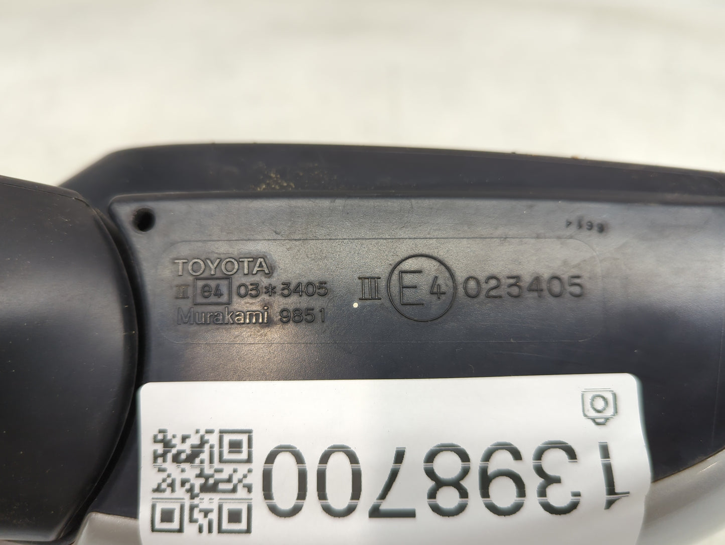 2012-2018 Toyota Prius Passenger Side View Mirror - Right Door Mirror OEM Used - Oemusedautoparts1.com