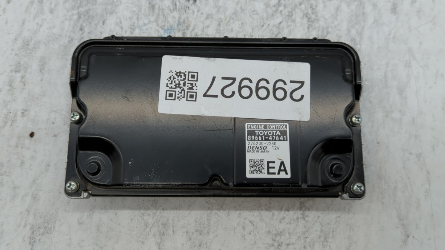 2017 Toyota Prius PCM Engine Control Computer ECU ECM PCU OEM P/N:89661-47641 Fits OEM Used Auto Parts - Oemusedautoparts1.c