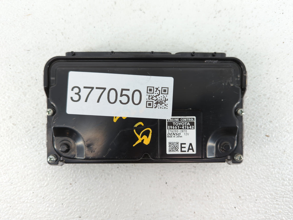 2017-2018 Toyota Prius PCM Engine Control Computer ECU ECM PCU OEM P/N:89661-47642 Fits 2017 2018 OEM Used Auto Parts - Oemu