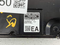 2017-2018 Toyota Prius PCM Engine Control Computer ECU ECM PCU OEM P/N:89661-47642 Fits Fits 2017 2018 OEM Used Auto Parts -