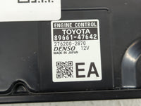 2017-2018 Toyota Prius PCM Engine Control Computer ECU ECM PCU OEM P/N:89661-47643 89661-47642 Fits Fits 2017 2018 OEM Used 