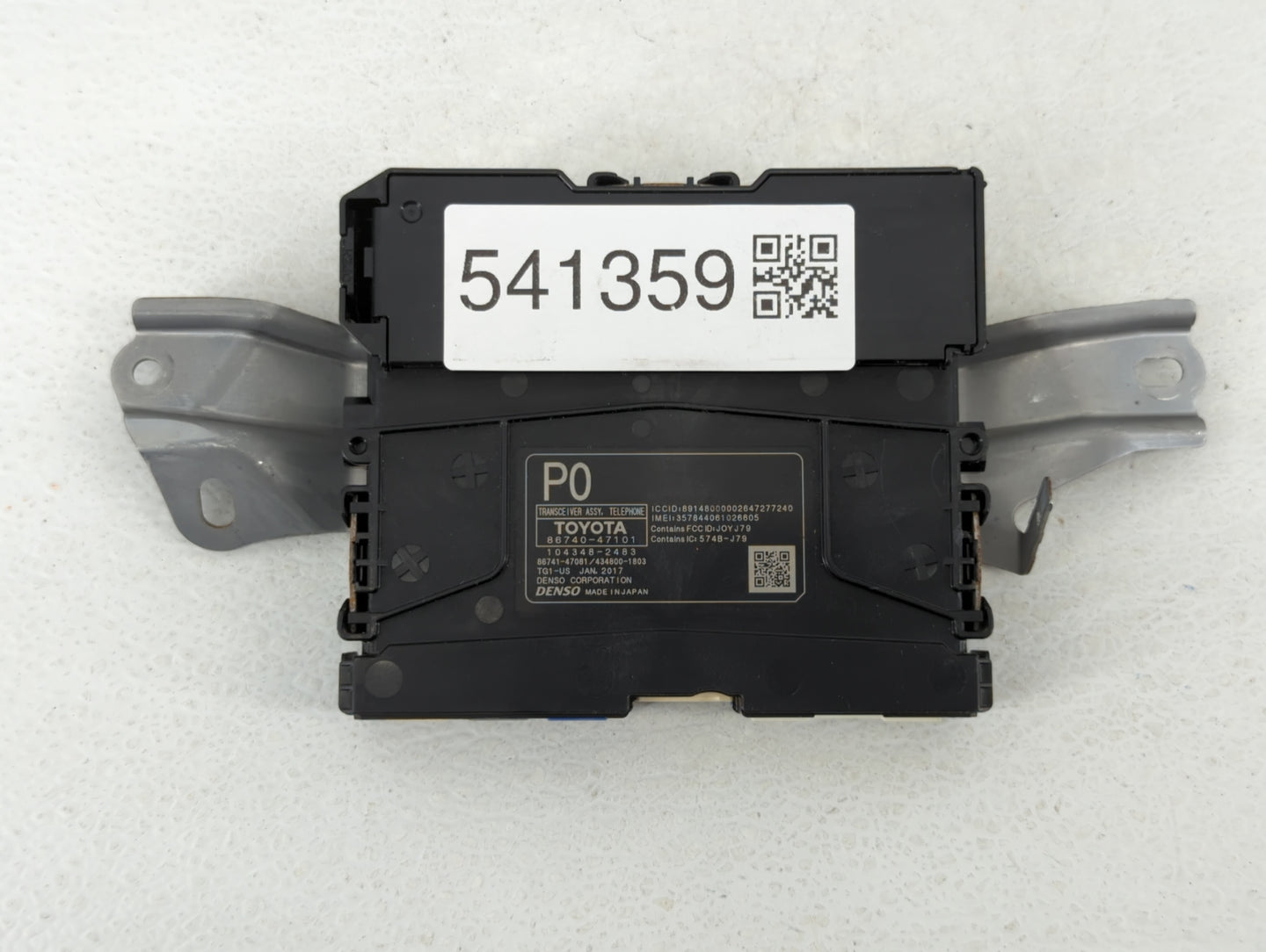 2016-2017 Toyota Prius Chassis Control Module Ccm Bcm Body Control - Oemusedautoparts1.com