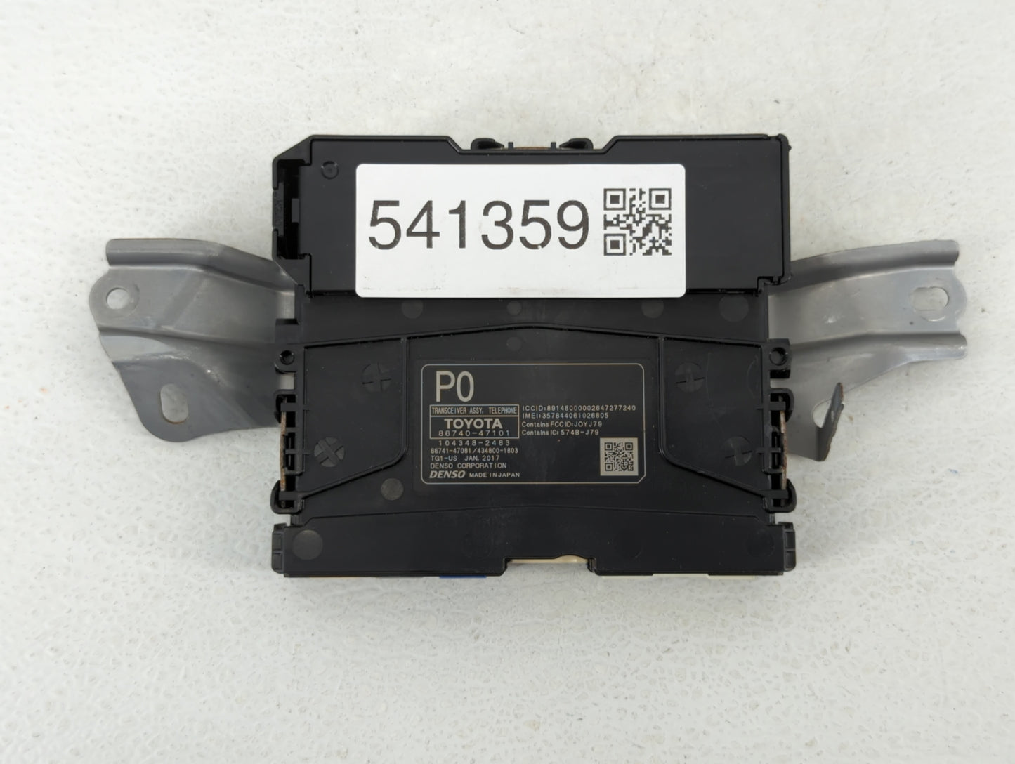 2016-2017 Toyota Prius Chassis Control Module Ccm Bcm Body Control - Oemusedautoparts1.com