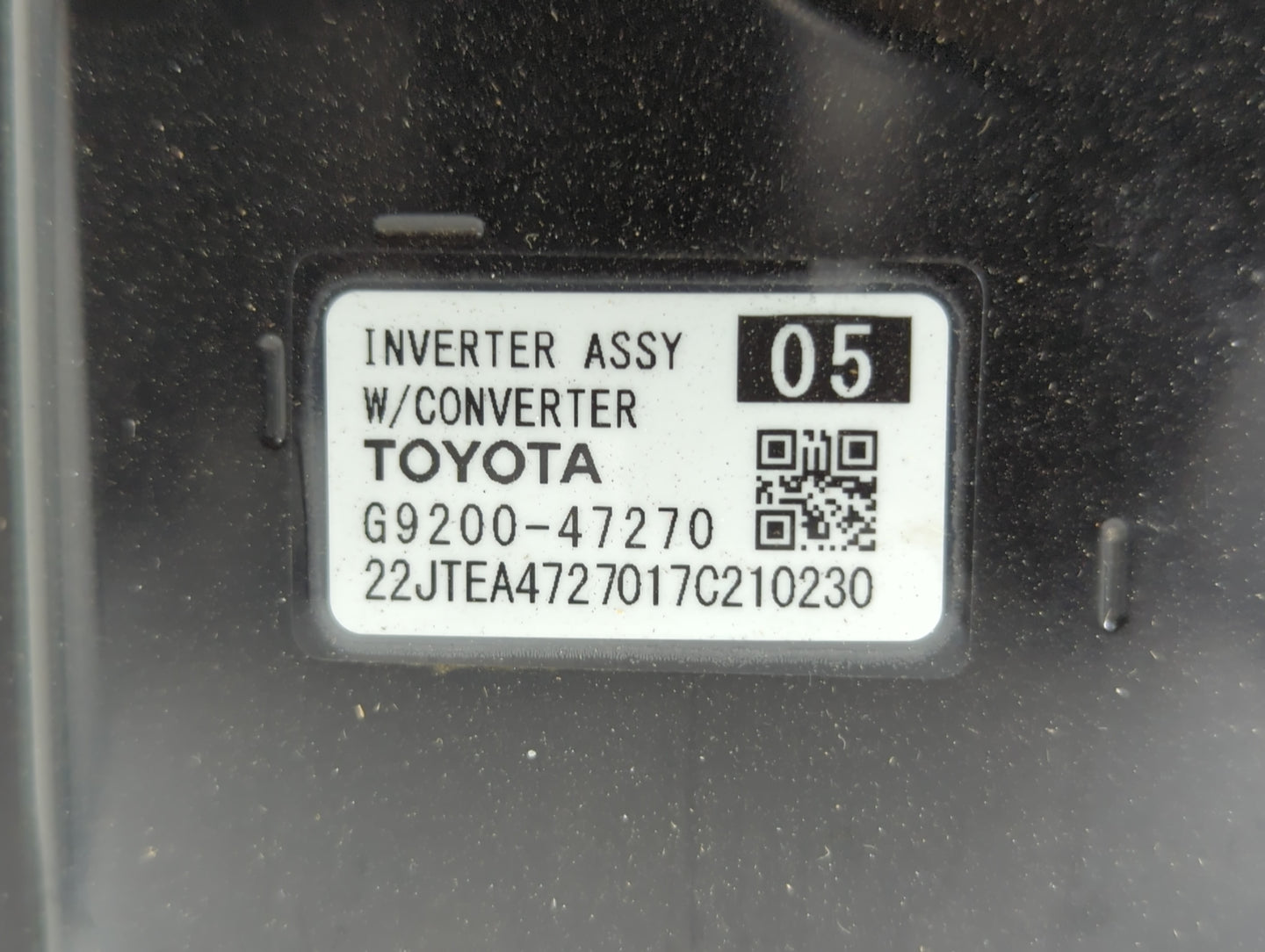 2017-2022 Toyota Prius Prime Hybrid DC Synergy Drive Power Inverter P/N:G9200-47270 Fits Fits 2017 2018 2019 2020 2021 2022 