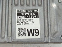 2016-2018 Toyota Rav4 PCM Engine Control Computer ECU ECM PCU OEM P/N:89661-42V91 Fits Fits 2016 2017 2018 OEM Used Auto Par