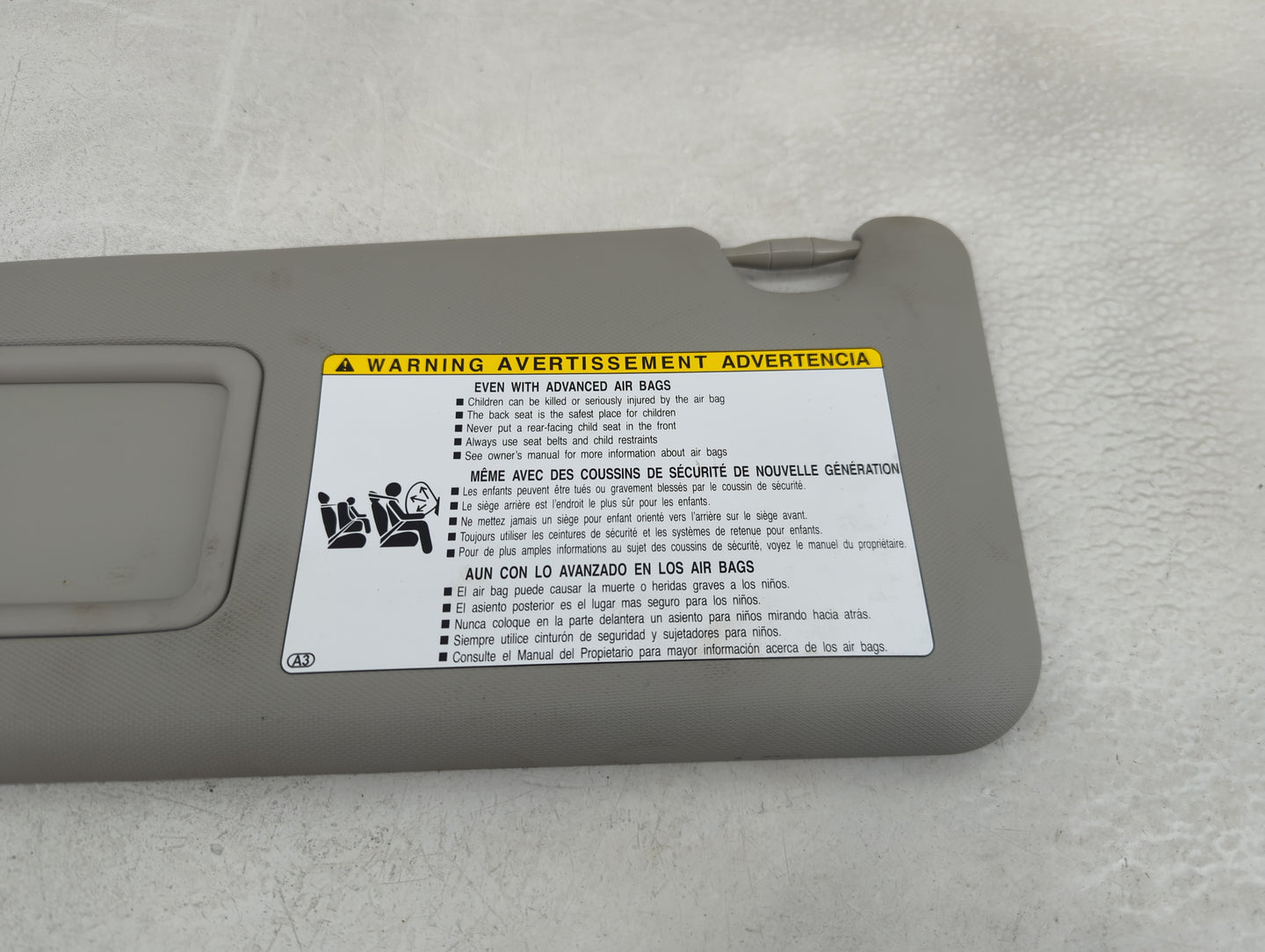 2013-2018 Toyota Rav4 Sun Visor Shade Replacement Driver Left Mirror Fits Fits 2013 2014 2015 2016 2017 2018 OEM Used Auto P