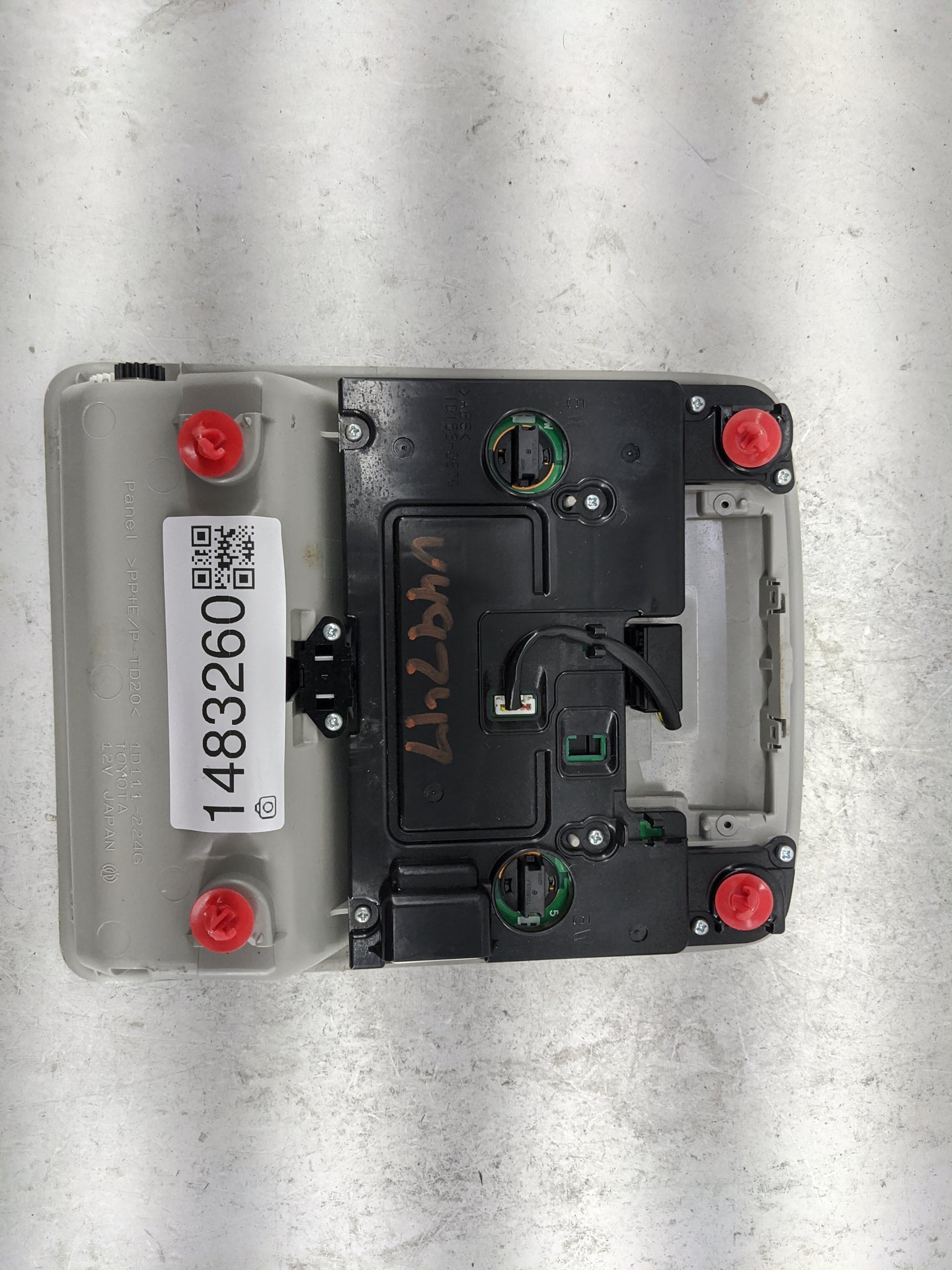 2016-2018 Toyota Rav4 Overhead Console W/rear Climate Control Gray - Oemusedautoparts1.com