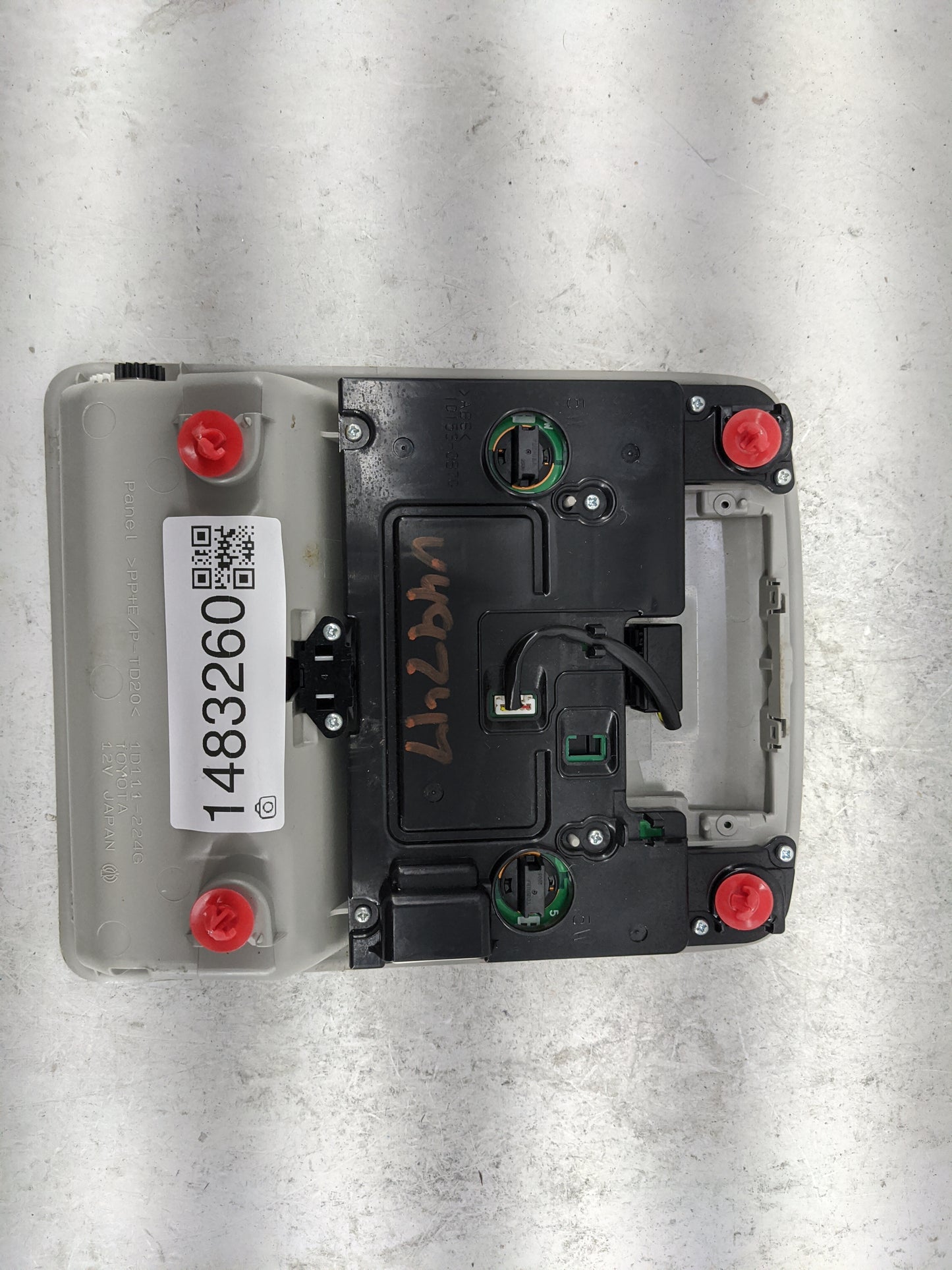 2016-2018 Toyota Rav4 Overhead Console W/rear Climate Control Gray - Oemusedautoparts1.com