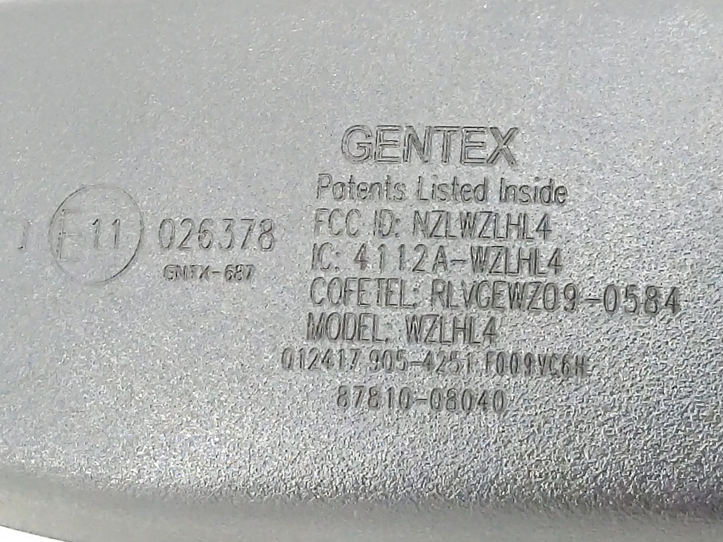 2015-2017 Toyota Sienna Interior Rear View Mirror Replacement OEM P/N:E11026378 Fits Fits 2015 2016 2017 OEM Used Auto Parts