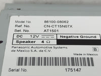 2016-2017 Toyota Sienna Radio AM FM Cd Player Receiver Replacement P/N:86100-08062 Fits Fits 2016 2017 OEM Used Auto Parts -