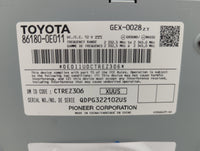 2015-2017 Toyota Sienna Radio AM FM Cd Player Receiver Replacement P/N:86180-0E011 Fits OEM Used Auto Parts - Oemusedautopar