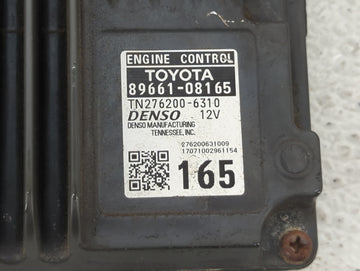 2017 Toyota Sienna PCM Engine Control Computer ECU ECM PCU OEM P/N:89661-08163 89661-08165 Fits OEM Used Auto Parts