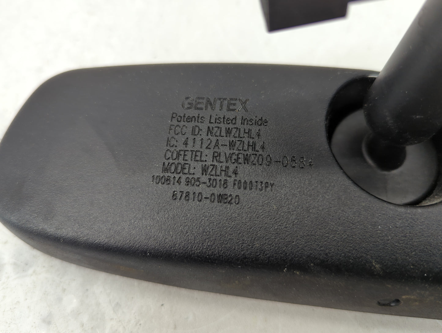 2015-2017 Toyota Sienna Interior Rear View Mirror Replacement OEM P/N:87810-0WB20 4112A WZLHL4 Fits Fits 2015 2016 2017 OEM 