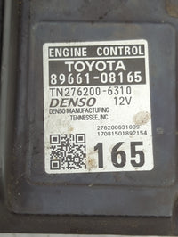 2017 Toyota Sienna PCM Engine Control Computer ECU ECM PCU OEM P/N:89661-08165 TN276200-6310 Fits OEM Used Auto Parts - Oemu