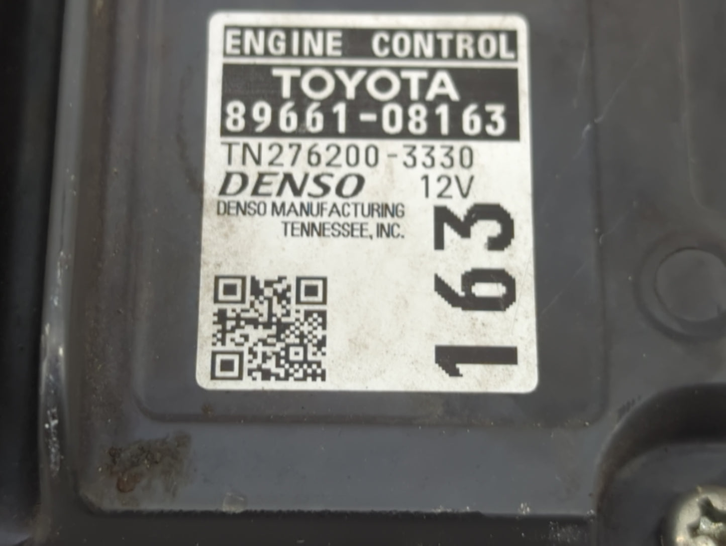 2017 Toyota Sienna PCM Engine Control Computer ECU ECM PCU OEM P/N:89661-08163 TN276200-3330 Fits OEM Used Auto Parts - Oemu