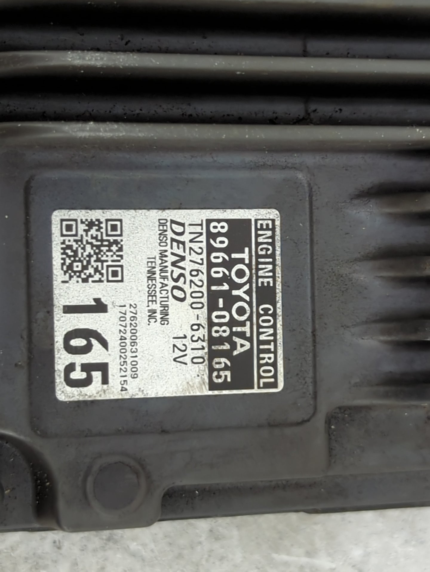 2017 Toyota Sienna PCM Engine Control Computer ECU ECM PCU OEM P/N:89661-08165 TN276200-6310 Fits OEM Used Auto Parts - Oemu