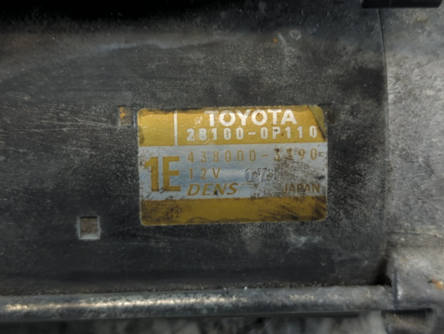 2017-2020 Toyota Sienna Car Starter Motor Solenoid OEM P/N:438000-3390 28100-0P110 Fits Fits 2017 2018 2019 2020 OEM Used Au