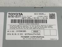 2016-2019 Toyota Tacoma Radio AM FM Cd Player Receiver Replacement P/N:86180-0E011 Fits Fits 2016 2017 2018 2019 OEM Used Au