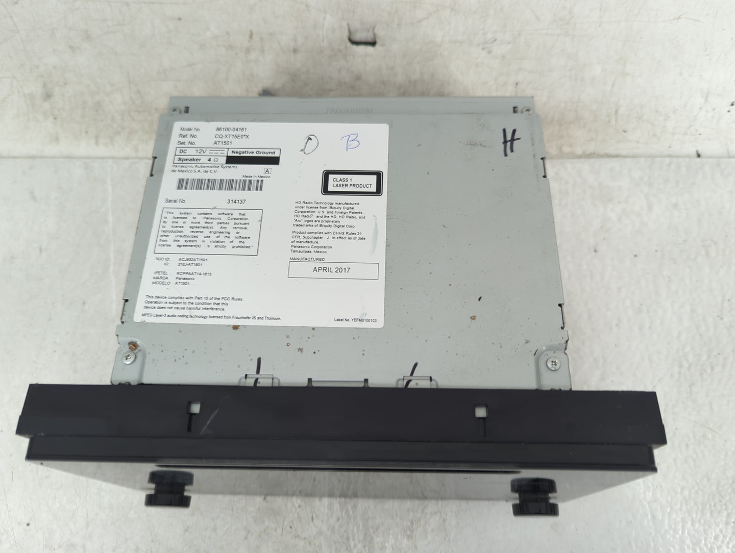 2016-2019 Toyota Tacoma Radio AM FM Cd Player Receiver Replacement P/N:86100-04161 CQ-XT15E0*X Fits Fits 2016 2017 2018 2019