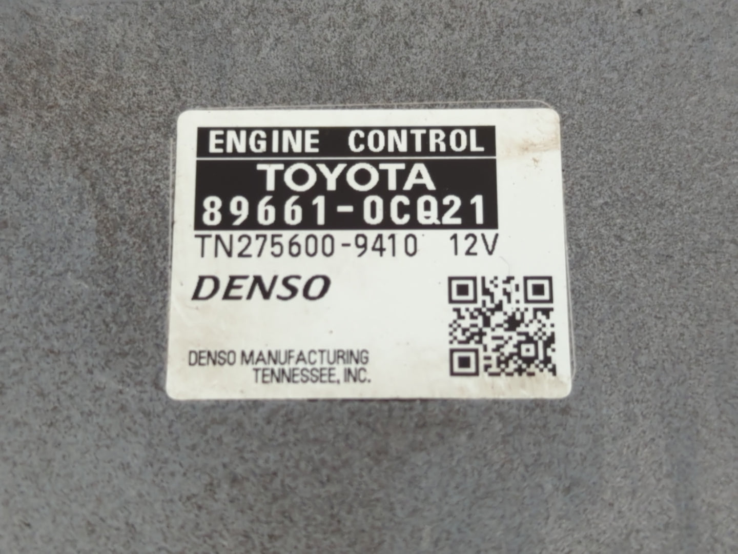 2016-2017 Toyota Tundra PCM Engine Control Computer ECU ECM PCU OEM P/N:89661-0CQ21 TN275600-9410 Fits Fits 2016 2017 OEM Us