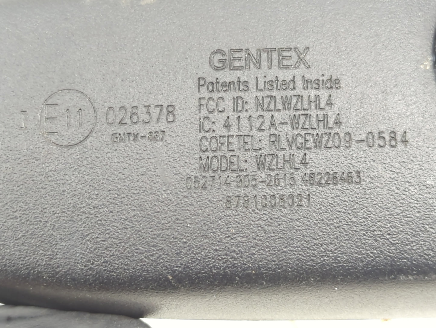 2014-2017 Toyota Tundra Interior Rear View Mirror Replacement OEM P/N:4112A-WZLHL4 Fits Fits 2014 2015 2016 2017 2018 2019 O