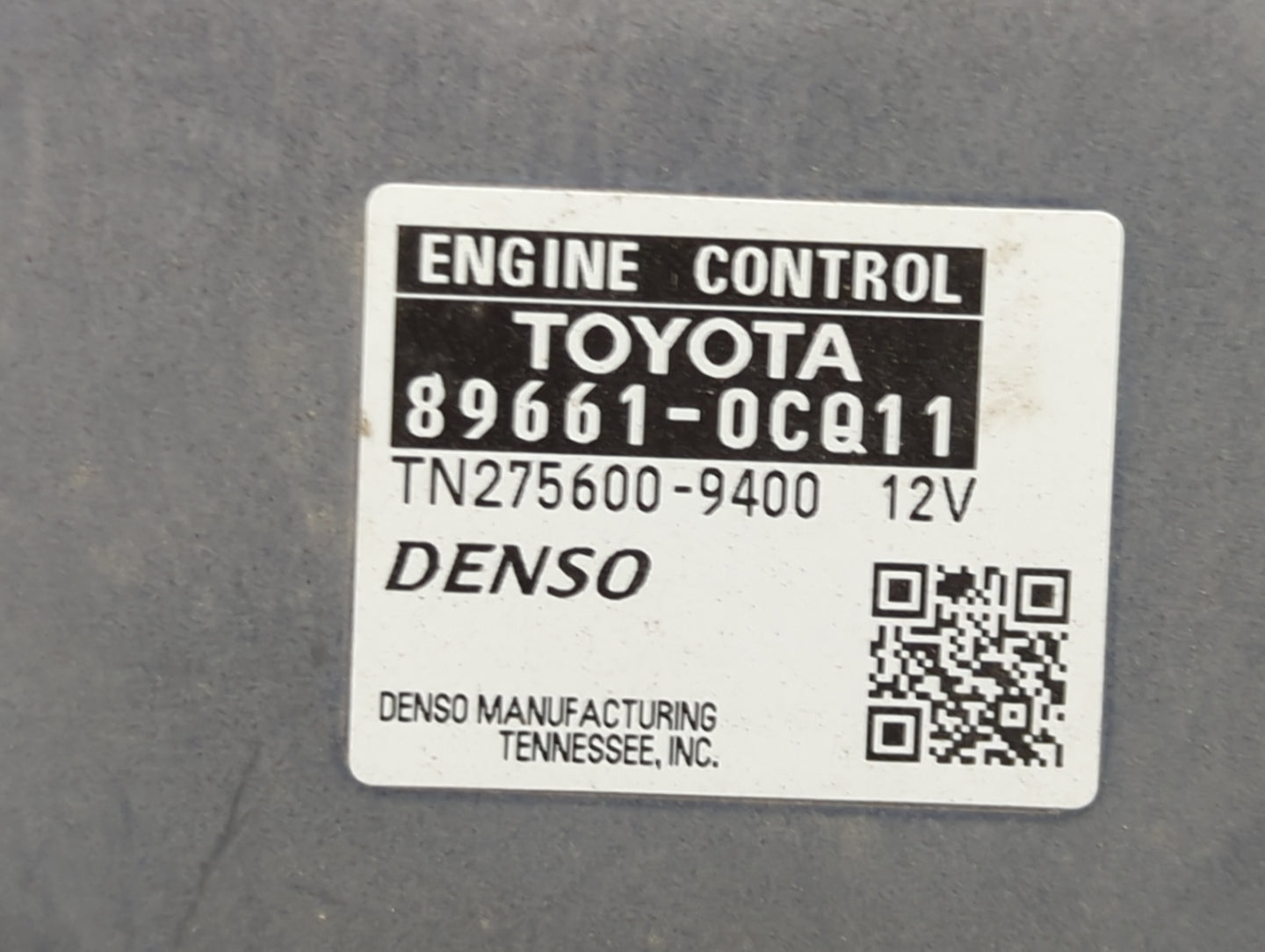 2017 Toyota Tundra PCM Engine Control Computer ECU ECM PCU OEM P/N:89661-0CQ11 TN275600-9400 Fits OEM Used Auto Parts - Oemu