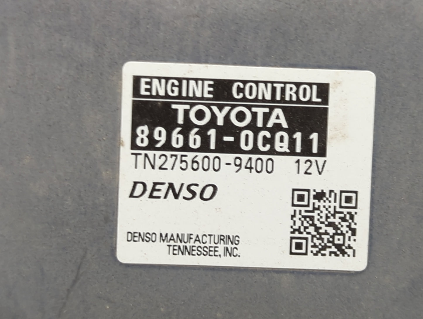 2017 Toyota Tundra PCM Engine Control Computer ECU ECM PCU OEM P/N:89661-0CQ11 TN275600-9400 Fits OEM Used Auto Parts - Oemu