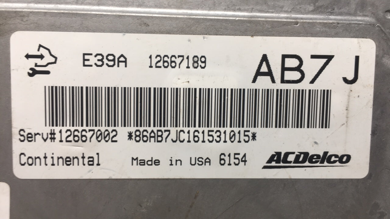 2017 Verano Buick PCM Engine Control Computer ECU ECM PCU OEM P/N:12667189 Fits Fits 2018 2019 OEM Used Auto Parts - Oemused