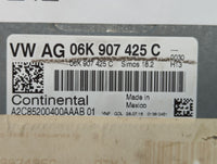 2017 Volkswagen Beetle PCM Engine Control Computer ECU ECM PCU OEM P/N:06K 907 425 C 06K907425C Fits OEM Used Auto Parts - O