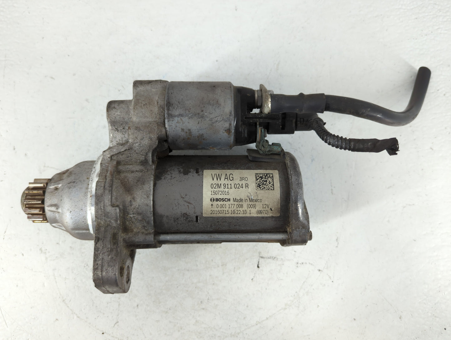 2014-2017 Volkswagen Beetle Car Starter Motor Solenoid OEM P/N:15072016 02M 911 024 R Fits OEM Used Auto Parts - Oemusedauto