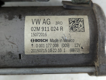 2014-2017 Volkswagen Beetle Car Starter Motor Solenoid OEM P/N:15072016 02M 911 024 R Fits OEM Used Auto Parts