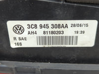 2013-2017 Volkswagen Cc Passenger Right Side Deck Lid Mounted Tail Light - Oemusedautoparts1.com