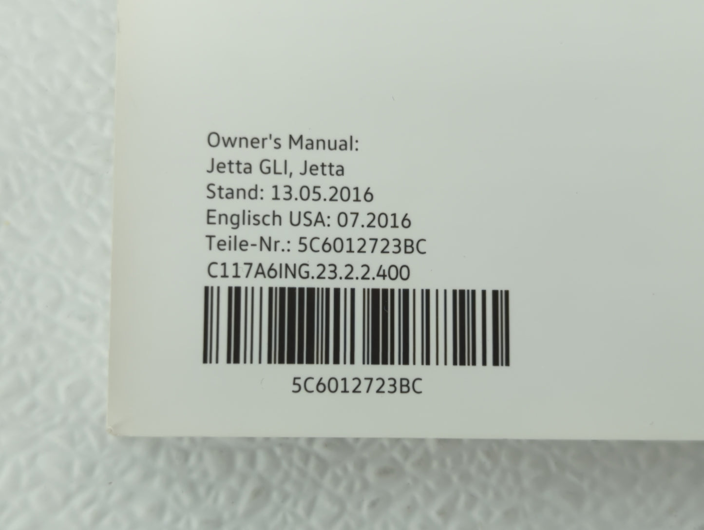 2017 Volkswagen Gli Owners Manual Book Guide OEM Used Auto Parts - Oemusedautoparts1.com