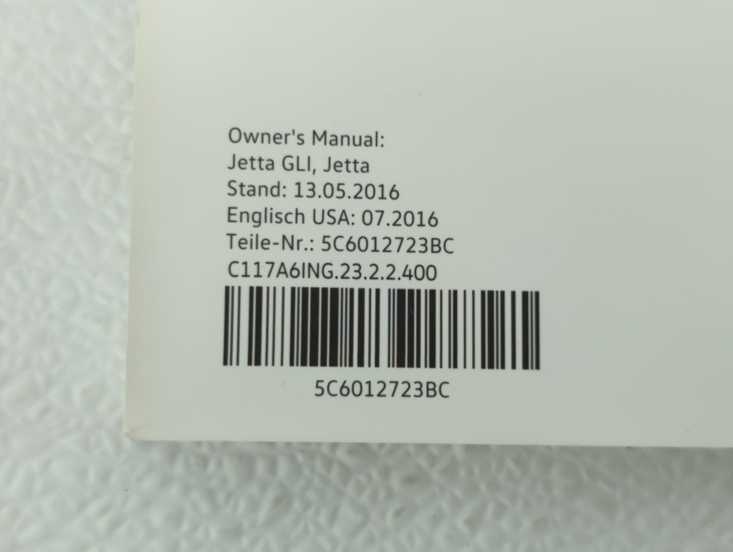 2017 Volkswagen Gli Owners Manual Book Guide OEM Used Auto Parts - Oemusedautoparts1.com