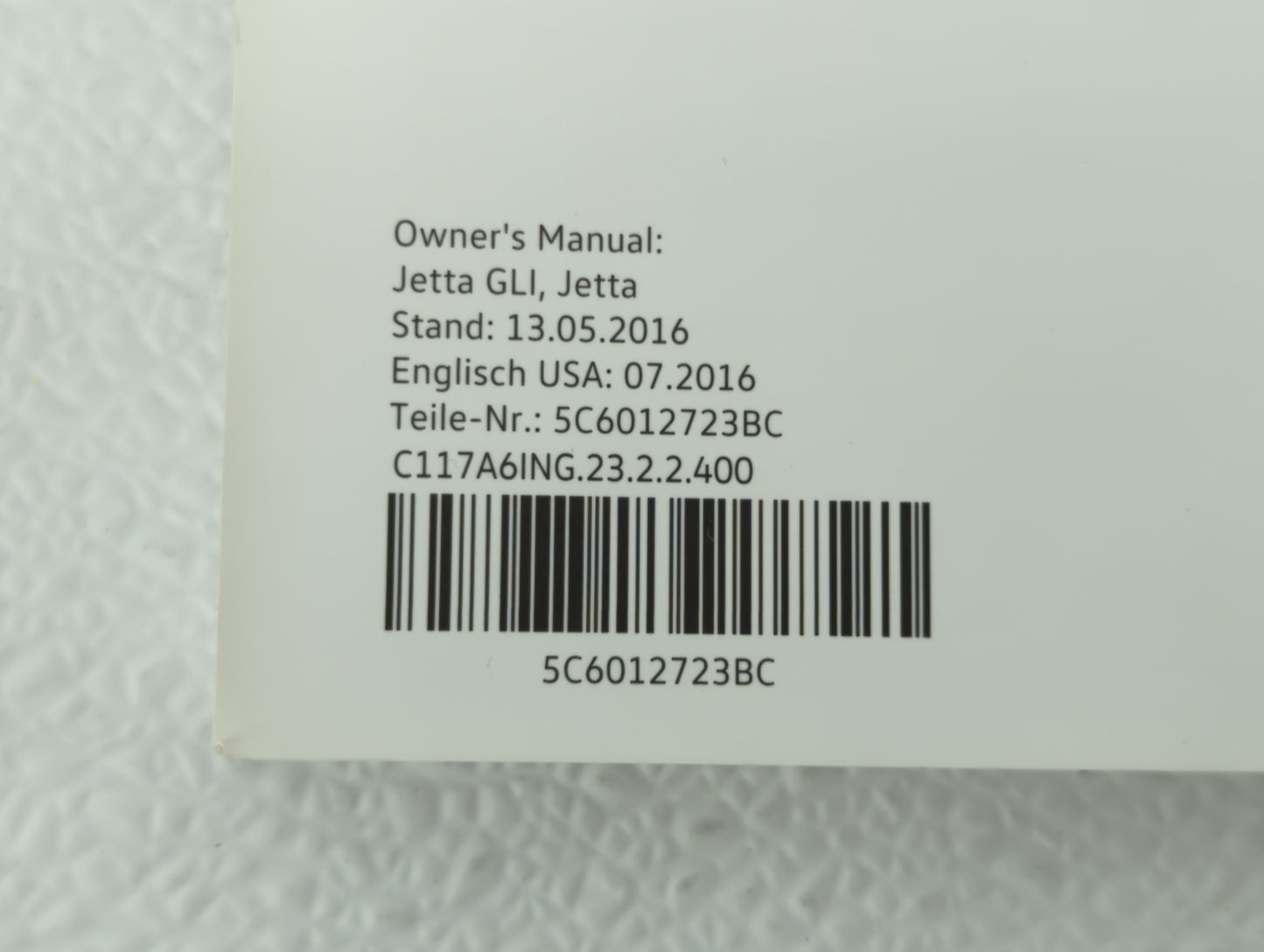 2017 Volkswagen Gli Owners Manual Book Guide OEM Used Auto Parts - Oemusedautoparts1.com