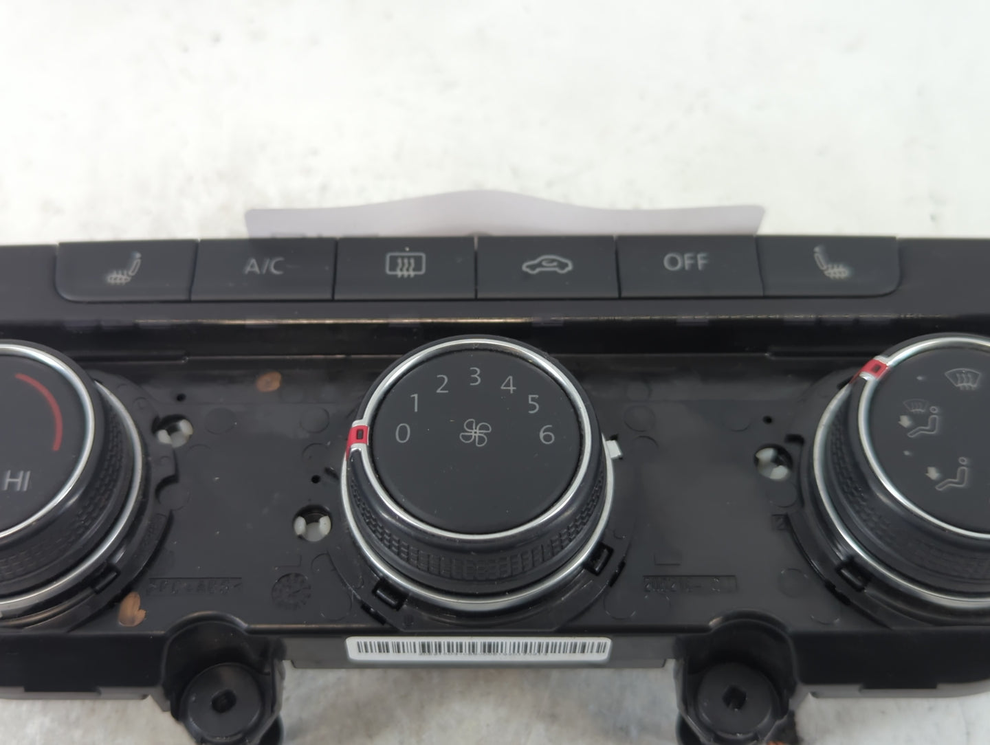 2017 Volkswagen Golf Climate Control Module Temperature AC/Heater Replacement P/N:5GM907426E Fits OEM Used Auto Parts - Oemu