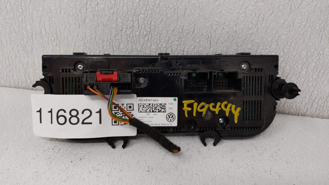 2017 Volkswagen Golf Climate Control Module Temperature AC/Heater Replacement P/N:5GM907426E 5GM907426 Fits OEM Used Auto Pa
