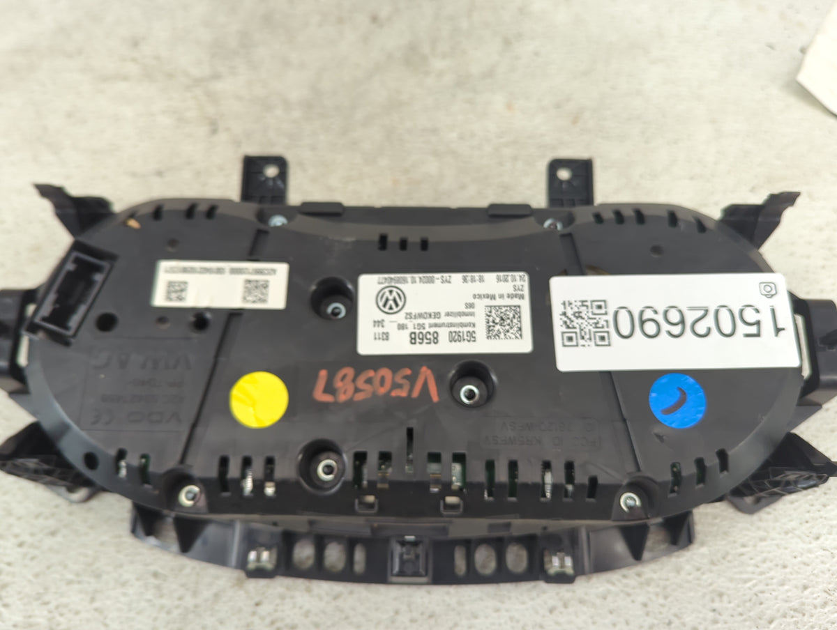 2017 Volkswagen Golf Gti Instrument Cluster Speedometer Gauges P/N:5G1920856B A2C99971200 Miles: Fits OEM Used Auto Parts - 