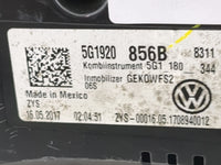 2017 Volkswagen Golf Gti Instrument Cluster Speedometer Gauges P/N:5G1920856B 5G1_180_344, A2C89971200 Miles: Fits OEM Used 