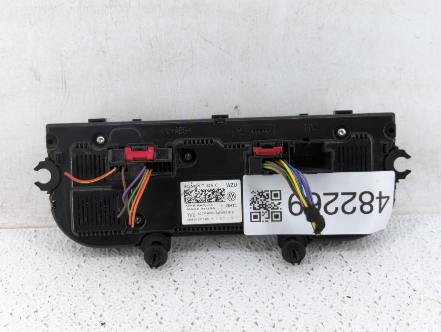 2017 Volkswagen Golf Sportwagen Climate Control Module Temperature AC/Heater Replacement P/N:5HB 012515-05 5GM907426E Fits O
