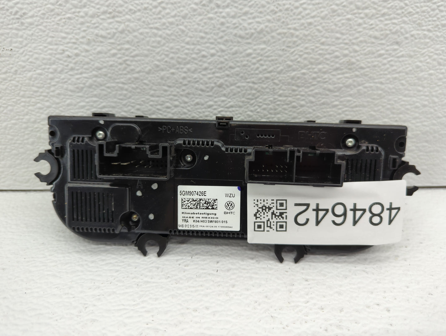 2017 Volkswagen Golf Sportwagen Climate Control Module Temperature AC/Heater Replacement P/N:5HB 012515-05 5GM907426E Fits O