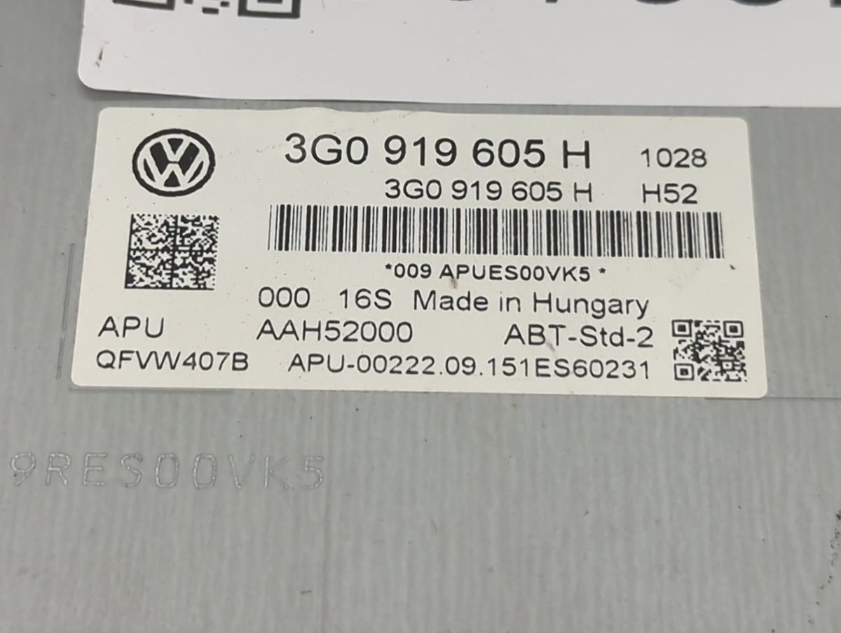 2016-2017 Volkswagen Gti Information Radio Display Screen 1422100 - Oemusedautoparts1.com