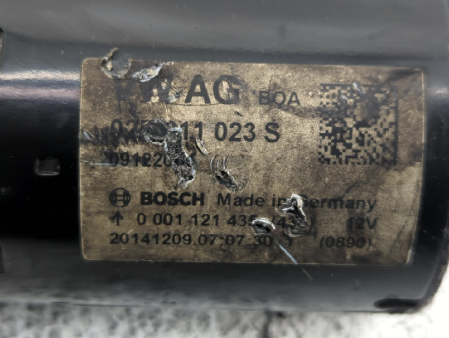 2015-2017 Volkswagen Gti Car Starter Motor Solenoid OEM Fits Fits 2011 2012 2013 2014 2015 2016 2017 2018 2019 OEM Used Auto