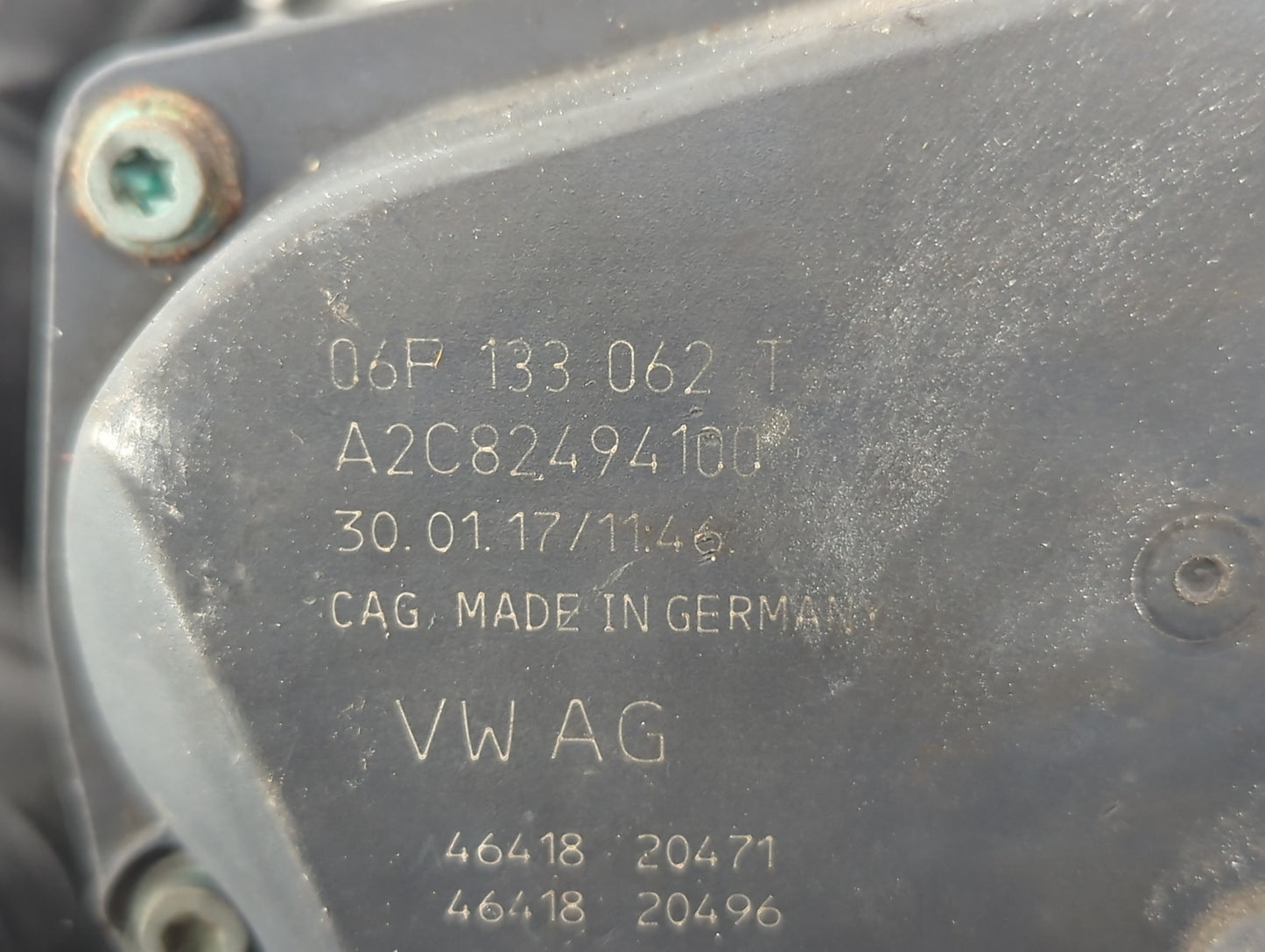 2006-2019 Volkswagen Gti Throttle Body P/N:06F 133 062 T Fits OEM Used Auto Parts - Oemusedautoparts1.com
