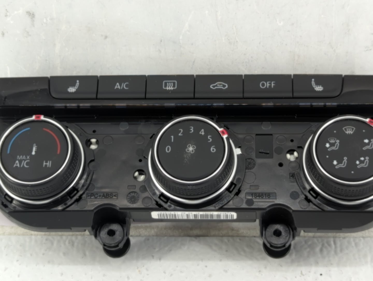 2017 Volkswagen Gti Climate Control Module Temperature AC/Heater Replacement P/N:5HB 012 515 07 Fits OEM Used Auto Parts - O