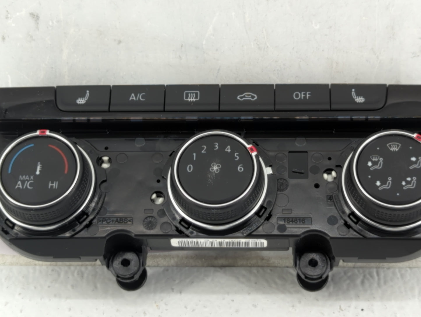 2017 Volkswagen Gti Climate Control Module Temperature AC/Heater Replacement P/N:5HB 012 515 07 Fits OEM Used Auto Parts - O