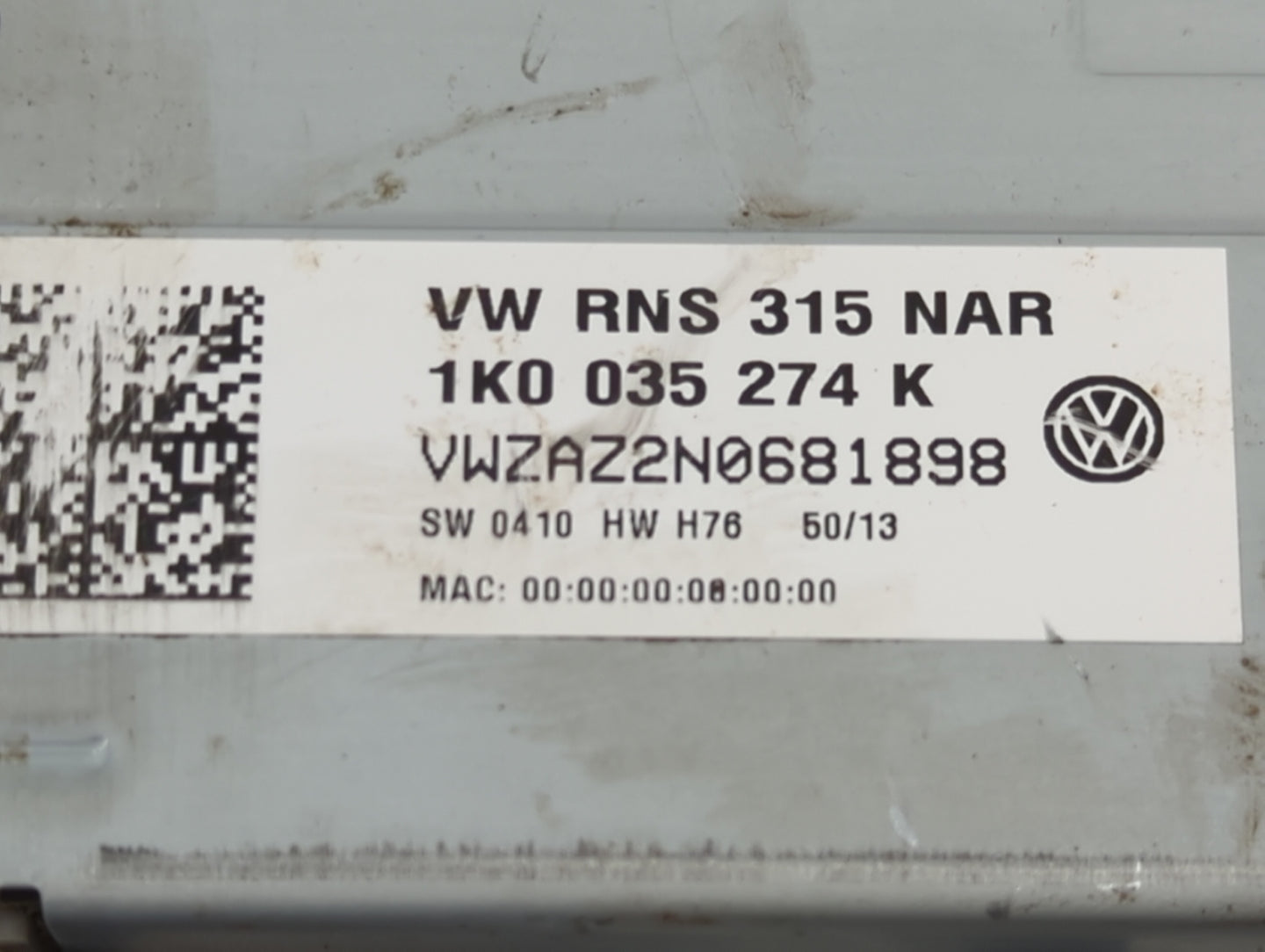 2014-2017 Volkswagen Jetta Radio AM FM Cd Player Receiver Replacement P/N:1K0 035 274 K Fits Fits 2014 2015 2016 2017 OEM Us