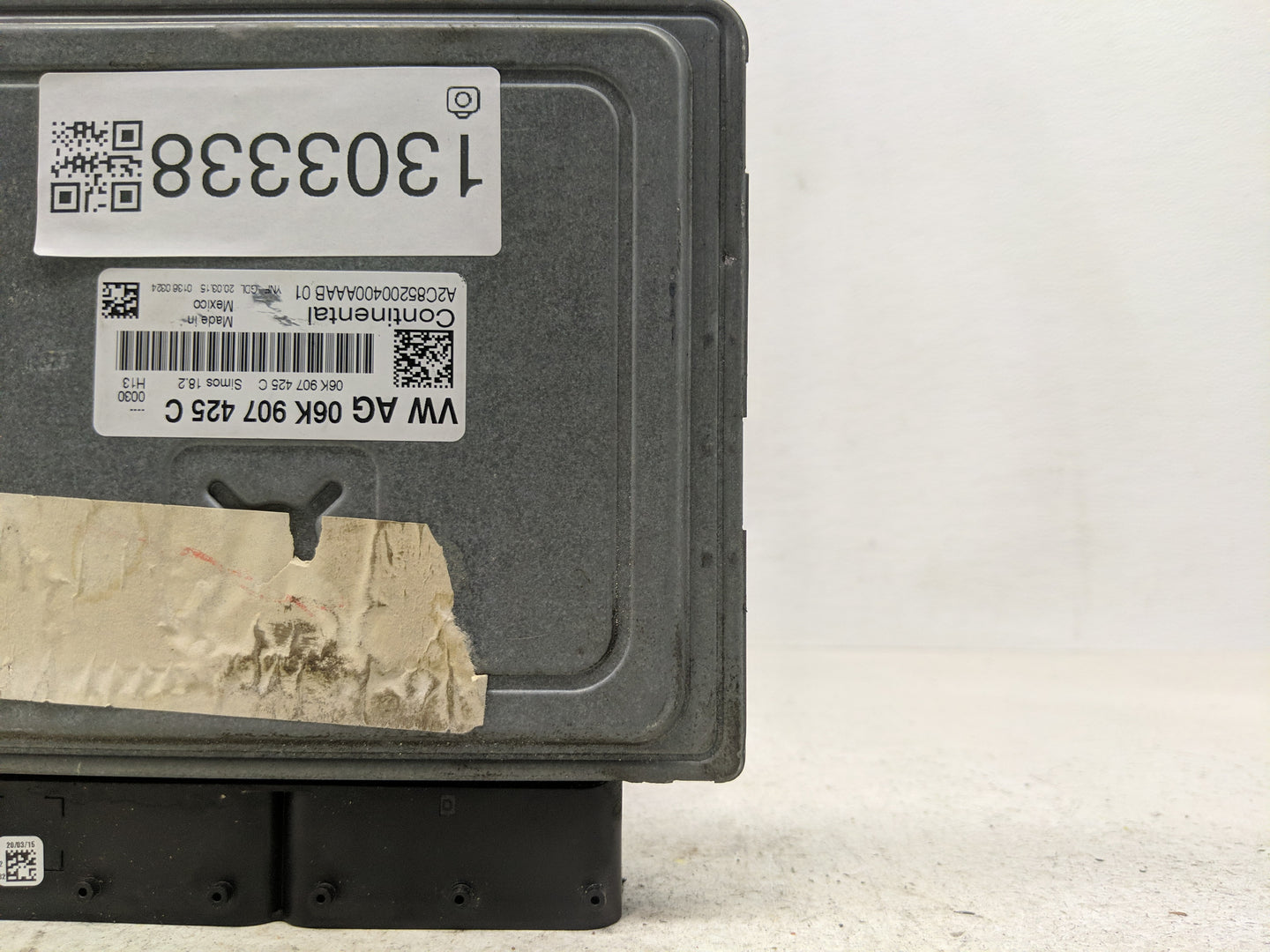 2016-2017 Volkswagen Jetta PCM Engine Control Computer ECU ECM PCU OEM P/N:06K 907 425 C Fits Fits 2016 2017 OEM Used Auto P