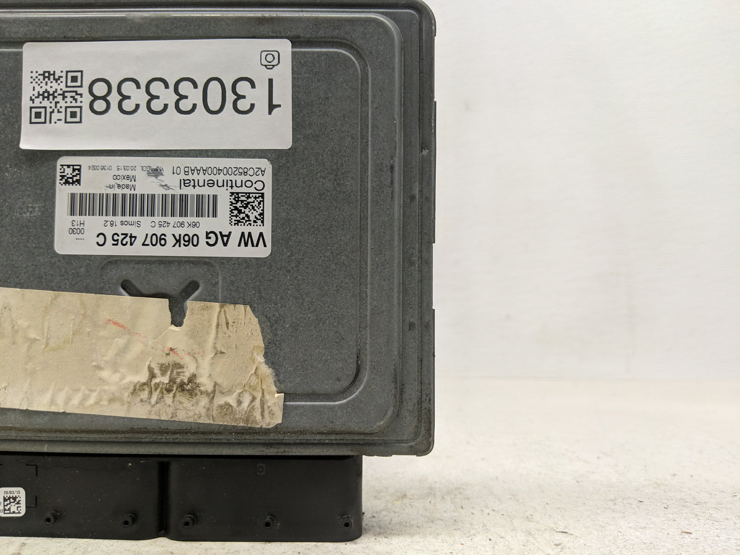 2016-2017 Volkswagen Jetta PCM Engine Control Computer ECU ECM PCU OEM P/N:06K 907 425 C Fits Fits 2016 2017 OEM Used Auto P