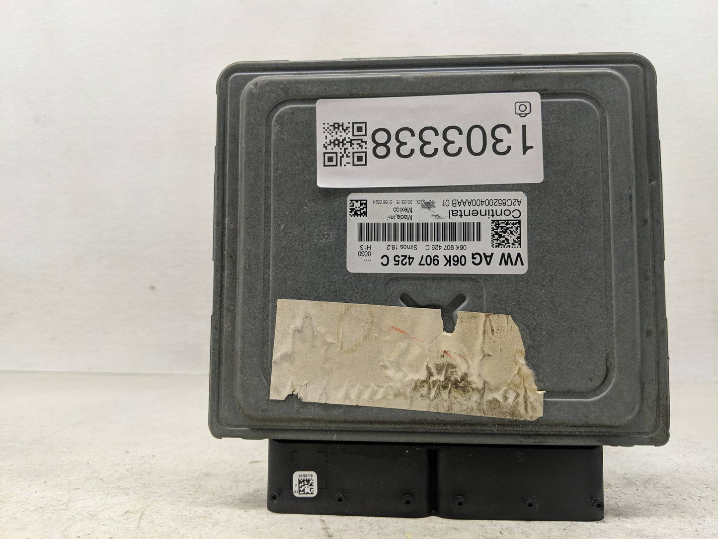 2016-2017 Volkswagen Jetta PCM Engine Control Computer ECU ECM PCU OEM P/N:06K 907 425 C Fits Fits 2016 2017 OEM Used Auto P